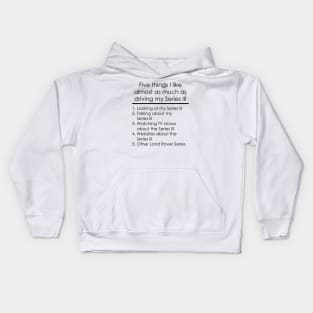 Five Things - Land Rover Series 3 Kids Hoodie